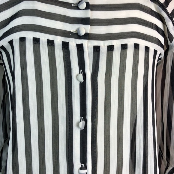 Anthropologie Pins And Needless Blouse Sheer - Picture 5 of 7